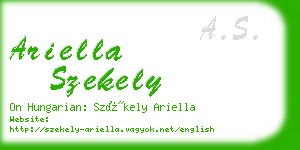 ariella szekely business card